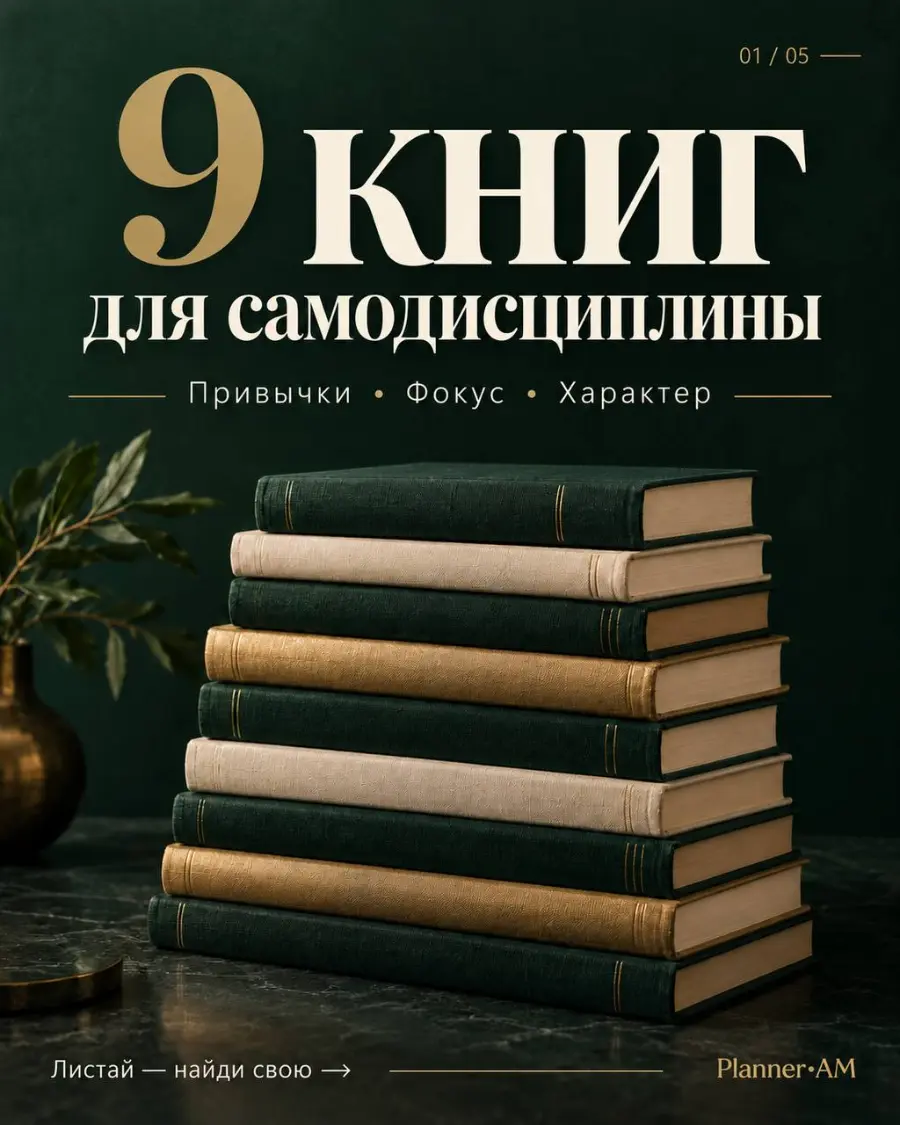 9 книг для самодисциплины